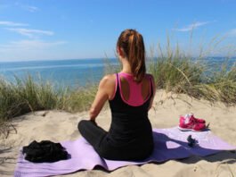 Girl doing Mindfulness Meditation To Reduce Stress